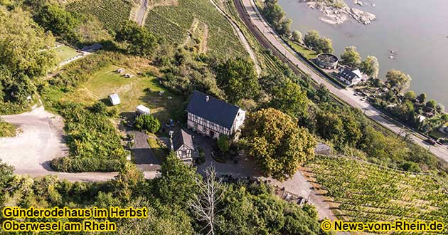 Das Gnderodehaus passiert man, wenn man den Rhein-Burgen-Weg zwischen Sankt Goar und Oberwesel luft.